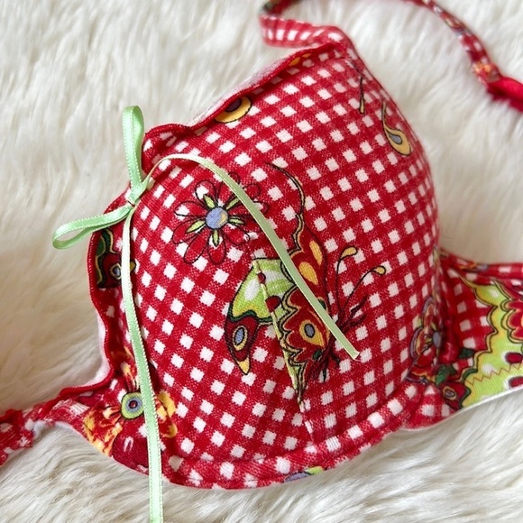 Intimissimi Gingham Butterfly Bra - Picture 3 of 12